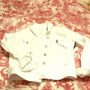 White jean jacket